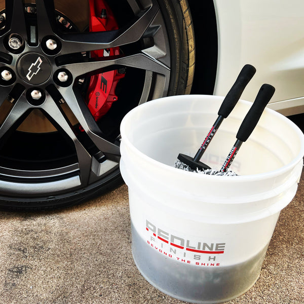 THE "DUO" ULTIMATE MICROFIBER WHEEL BRUSH SET - Redline Finish