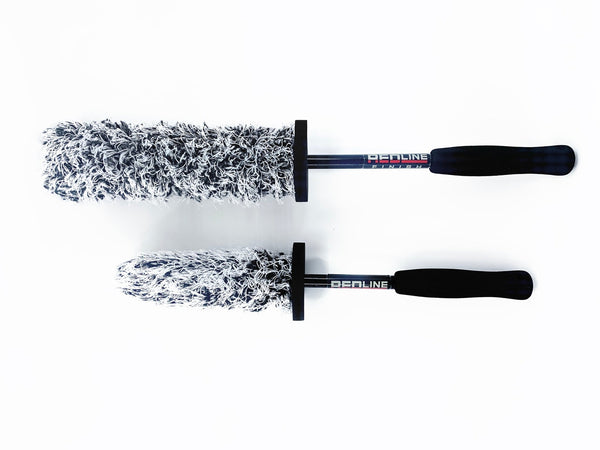 THE "DUO" ULTIMATE MICROFIBER WHEEL BRUSH SET - Redline Finish